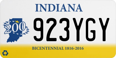 IN license plate 923YGY