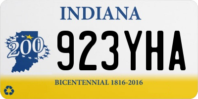 IN license plate 923YHA
