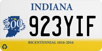 IN license plate 923YIF