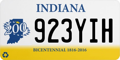 IN license plate 923YIH