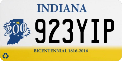 IN license plate 923YIP