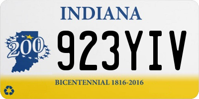 IN license plate 923YIV
