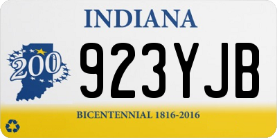 IN license plate 923YJB