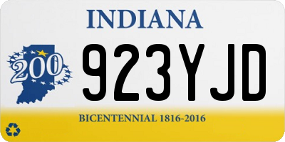 IN license plate 923YJD