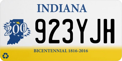 IN license plate 923YJH