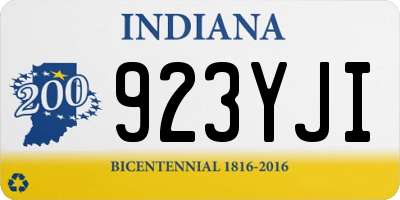 IN license plate 923YJI