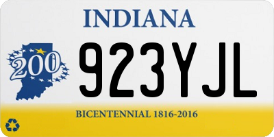 IN license plate 923YJL