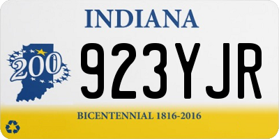 IN license plate 923YJR
