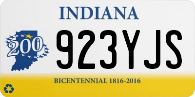 IN license plate 923YJS