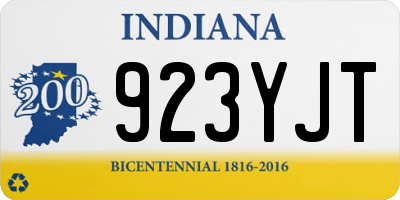 IN license plate 923YJT