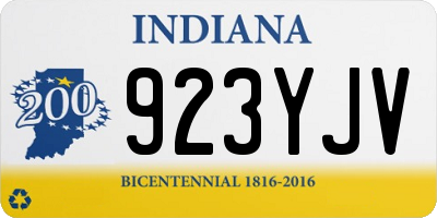 IN license plate 923YJV
