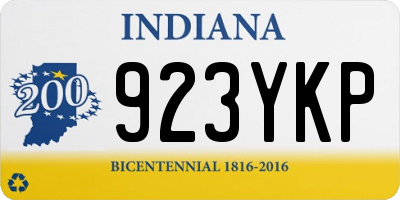 IN license plate 923YKP