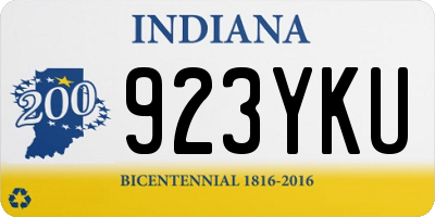 IN license plate 923YKU