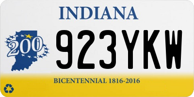IN license plate 923YKW