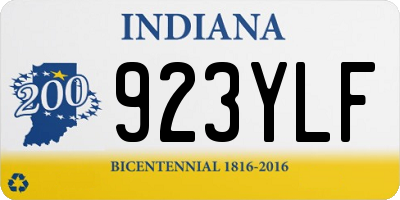 IN license plate 923YLF