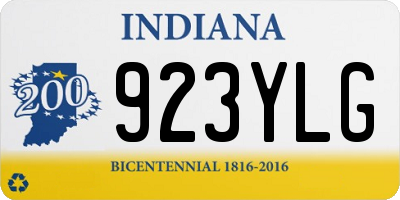 IN license plate 923YLG