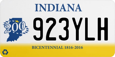 IN license plate 923YLH