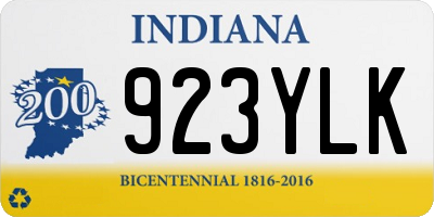 IN license plate 923YLK