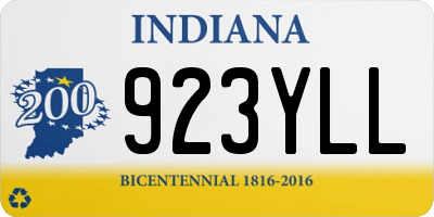 IN license plate 923YLL