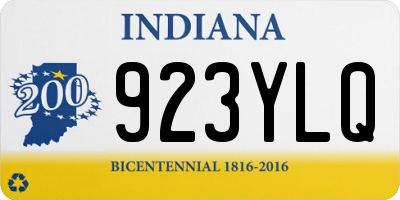 IN license plate 923YLQ