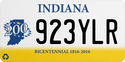 IN license plate 923YLR