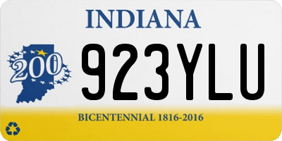 IN license plate 923YLU