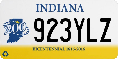 IN license plate 923YLZ