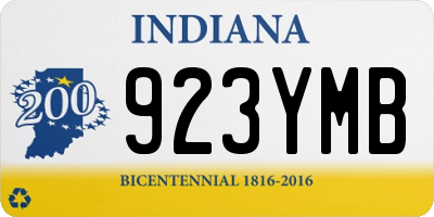 IN license plate 923YMB
