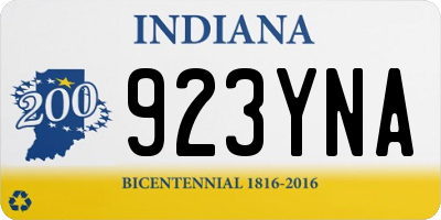 IN license plate 923YNA
