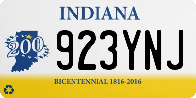 IN license plate 923YNJ