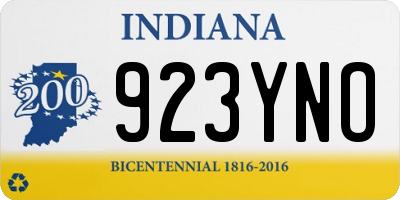 IN license plate 923YNO