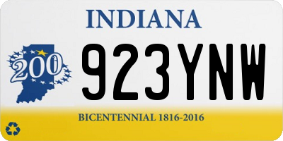 IN license plate 923YNW