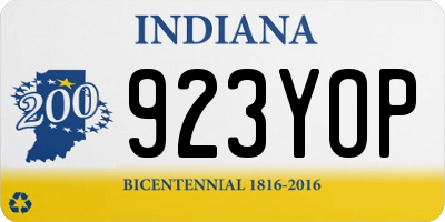 IN license plate 923YOP