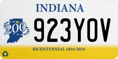 IN license plate 923YOV