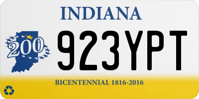 IN license plate 923YPT