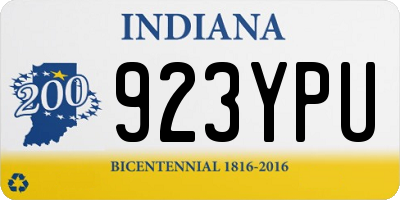 IN license plate 923YPU