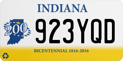 IN license plate 923YQD