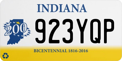 IN license plate 923YQP