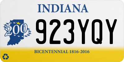 IN license plate 923YQY