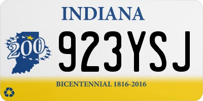 IN license plate 923YSJ
