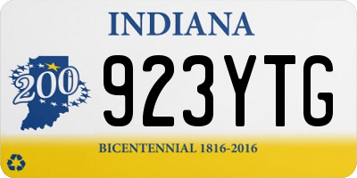 IN license plate 923YTG