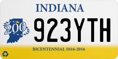 IN license plate 923YTH