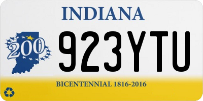 IN license plate 923YTU