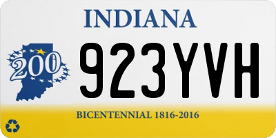IN license plate 923YVH
