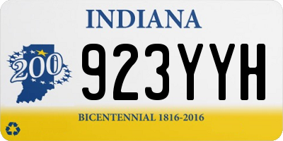 IN license plate 923YYH