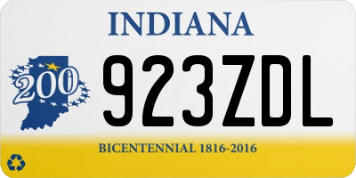 IN license plate 923ZDL