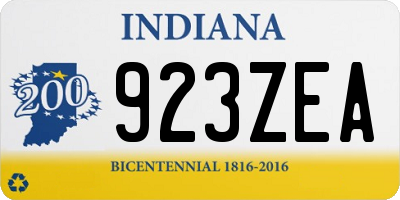 IN license plate 923ZEA