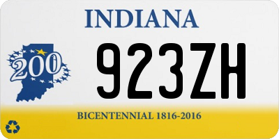 IN license plate 923ZH
