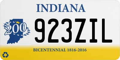 IN license plate 923ZIL