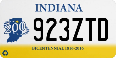 IN license plate 923ZTD